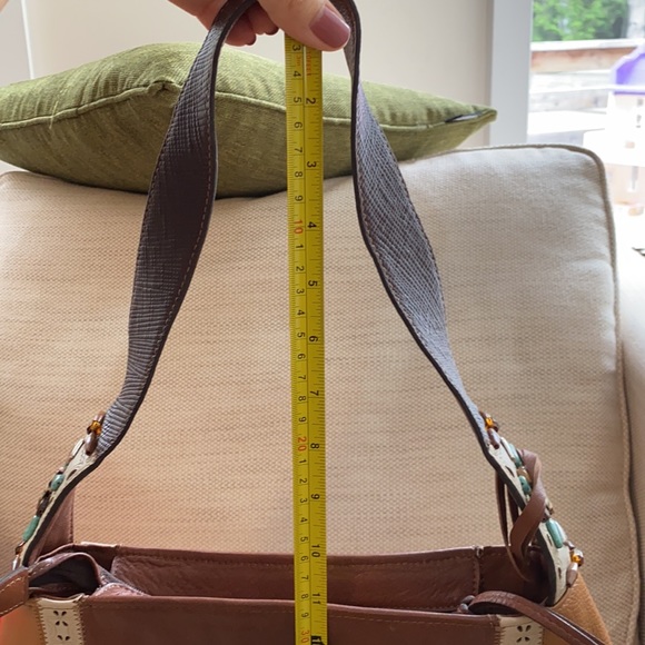 BRIGHTON vintage leather shoulderbag - Picture 7 of 9